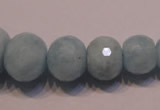 CAQ312 15.5 inches 6*9mm – 18*22mm faceted rondelle aquamarine beads