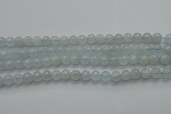 CAQ501 15.5 inches 6mm round natural aquamarine beads