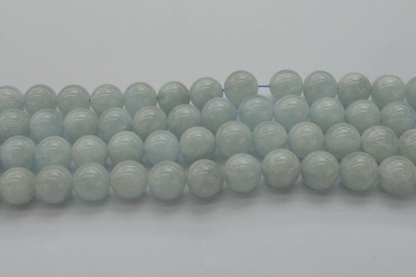 CAQ504 15.5 inches 12mm round natural aquamarine beads