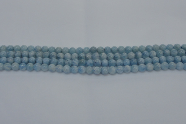 CAQ509 15.5 inches 6mm round A+ grade natural aquamarine beads