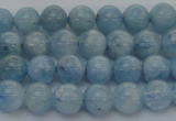 CAQ510 15.5 inches 7mm round A+ grade natural aquamarine beads