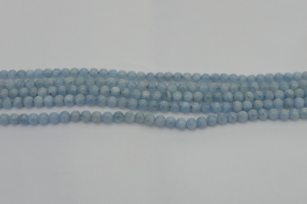 CAQ516 15.5 inches 4mm round AA grade natural aquamarine beads