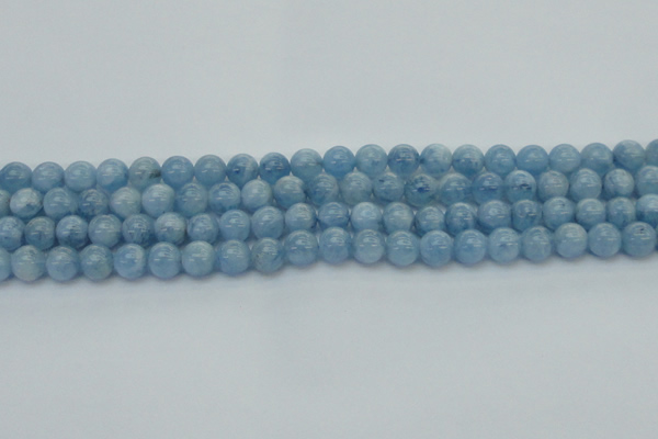 CAQ527 15.5 inches 6mm round AA+ grade natural aquamarine beads