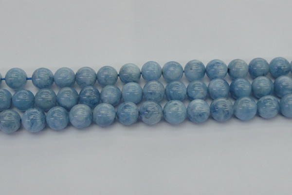 CAQ540 15.5 inches 14mm round AAA grade natural aquamarine beads