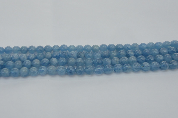 CAQ544 15.5 inches 6mm round AAAA grade natural aquamarine beads