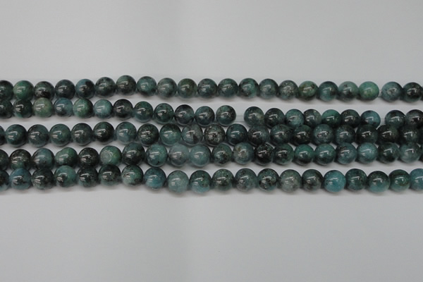 CAQ602 15.5 inches 8mm round aquamarine gemstone beads