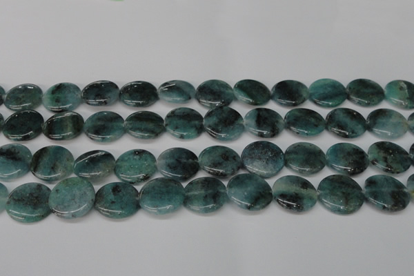 CAQ623 15.5 inches 20mm flat round aquamarine gemstone beads
