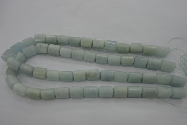 CAQ64 15.5 inches 10*14mm tube natural aquamarine beads wholesale