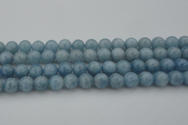 CAQ704 15.5 inches 12mm round natural aquamarine beads wholesale