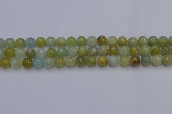CAQ753 15.5 inches 10mm round aquamarine beads wholesale