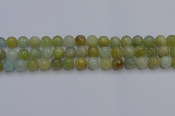 CAQ754 15.5 inches 12mm round aquamarine beads wholesale