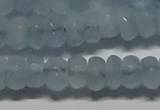 CAQ761 15.5 inches 5*8mm faceted rondelle aquamarine beads