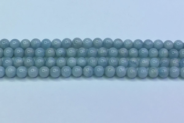 CAQ865 15.5 inches 6mm round aquamarine gemstone beads wholesale