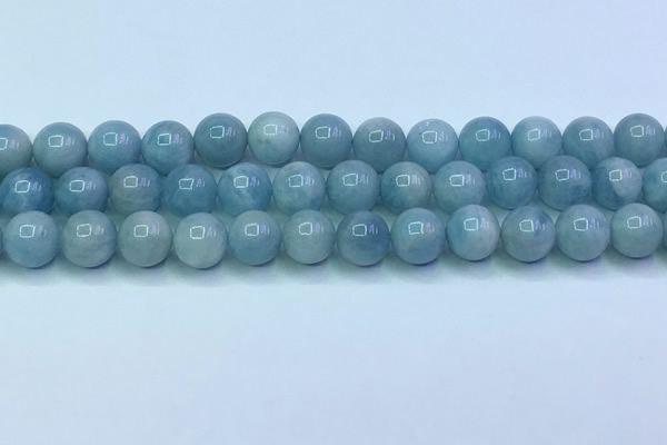 CAQ867 15.5 inches 10mm round aquamarine gemstone beads wholesale
