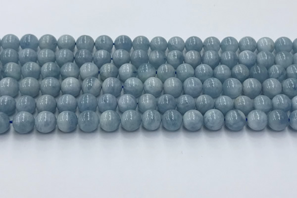 CAQ906 15.5 inches 6mm round aquamarine gemstone beads