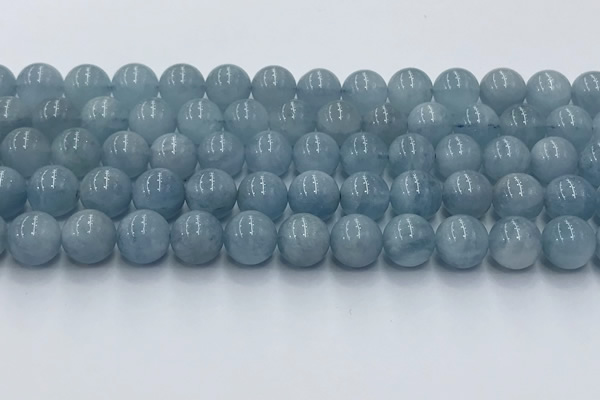 CAQ908 15.5 inches 10mm round aquamarine gemstone beads