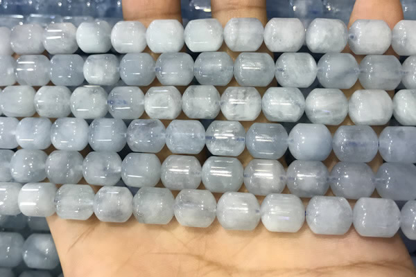 CAQ916 15.5 inches 8*10mm tube aquamarine gemstone beads