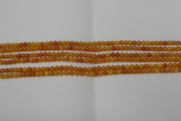 CAR100 15.5 inches 3mm round natural amber beads