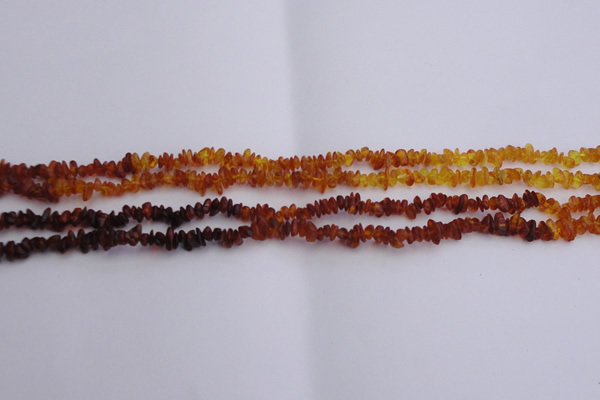 CAR202 24 inches 3*6mm natural amber chips beads wholesale