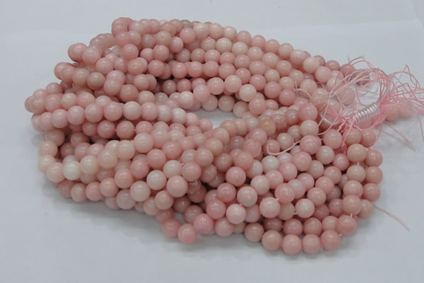 CAS05 15.5 inches 10mm round pink angel skin gemstone beads