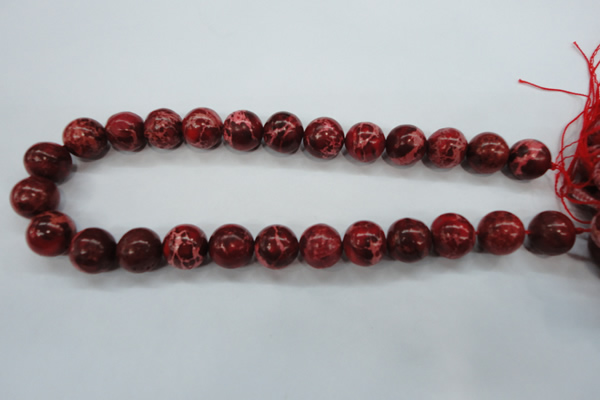 CAT164 15.5 inches 14mm round dyed natural aqua terra jasper beads