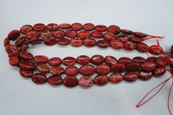 CAT182 15.5 inches 13*18mm oval dyed natural aqua terra jasper beads