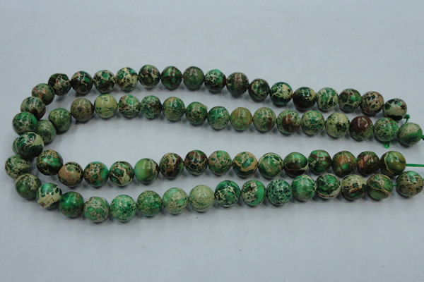 CAT222 15.5 inches 16mm round dyed natural aqua terra jasper beads
