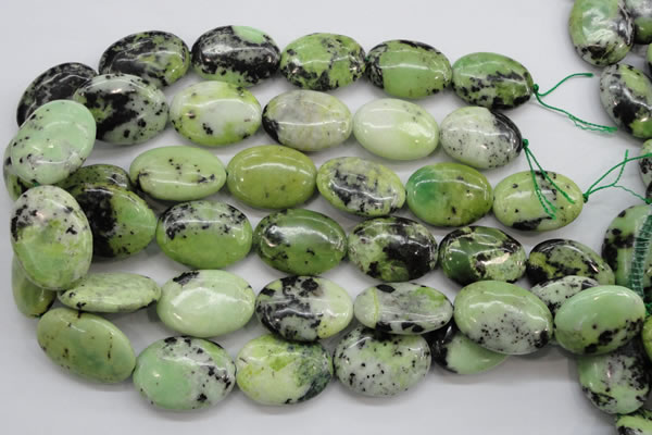 CAU205 15.5 inches 22*30mm oval Australia chrysoprase beads