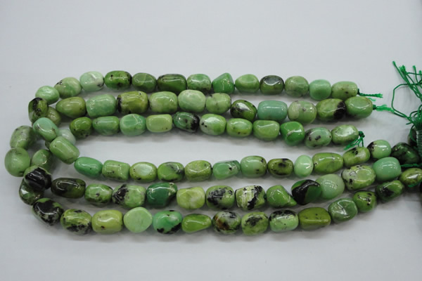CAU207 15.5 inches 10*14mm nuggets Australia chrysoprase beads