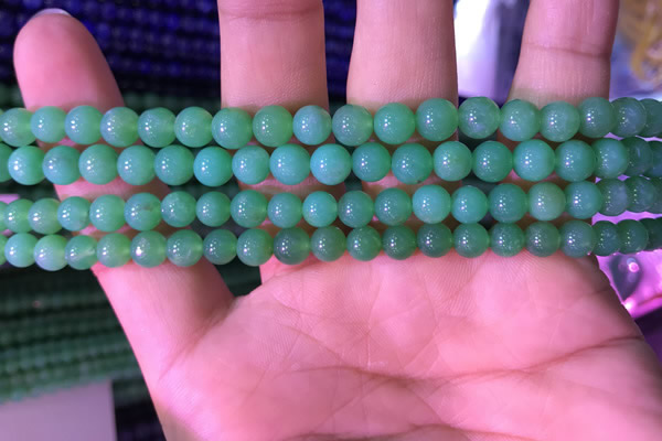 CAU371 15.5 inches 5mm round Australia chrysoprase beads