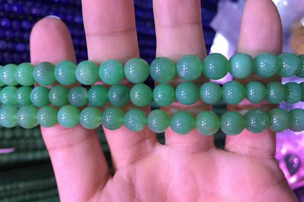 CAU374 15.5 inches 8mm round Australia chrysoprase beads