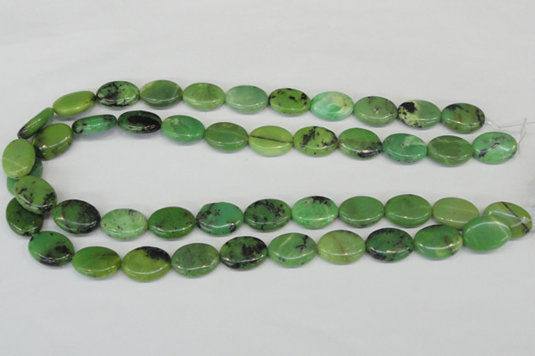CAU40 15.5 inches 13*18mm oval australia chrysoprase beads wholesale