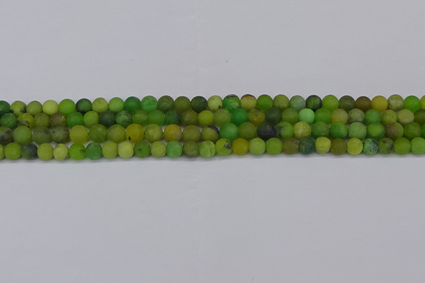 CAU411 15.5 inches 6mm round matte Australia chrysoprase beads