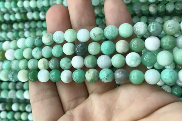 CAU422 15.5 inches 7mm round Australia chrysoprase beads