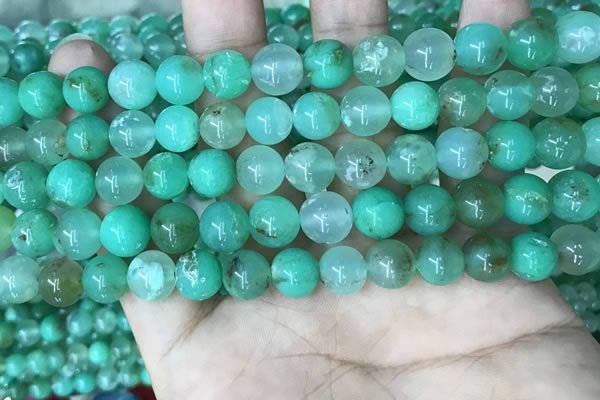 CAU442 15.5 inches 8.5mm - 9mm round Australia chrysoprase beads