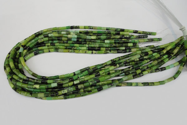 CAU45 15.5 inches 4*6mm tube Australia chrysoprase beads wholesale
