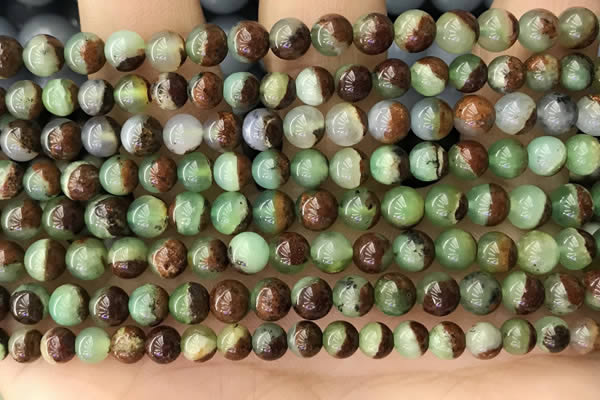 CAU451 15.5 inches 5mm - 5.5mm round Australia chrysoprase beads