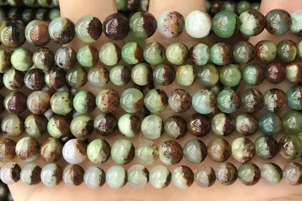 CAU452 15.5 inches 6mm - 6.5mm round Australia chrysoprase beads