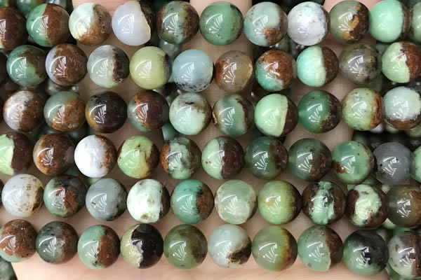 CAU455 15.5 inches 10mm - 11mm round Australia chrysoprase beads