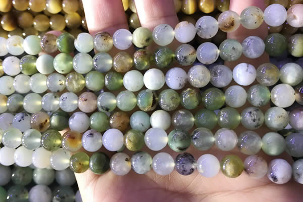 CAU461 15.5 inches 8mm round Australia chrysoprase beads