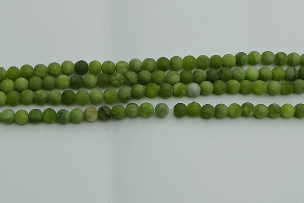 CAU511 15.5 inches 6mm round matte Chinese chrysoprase beads