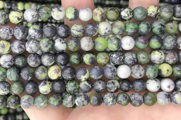 CAU521 15.5 inches 6mm - 6.5mm round Chinese chrysoprase beads