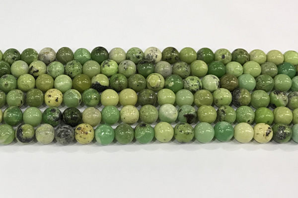 CAU536 15.5 inches 8mm round Australia chrysoprase gemstone beads