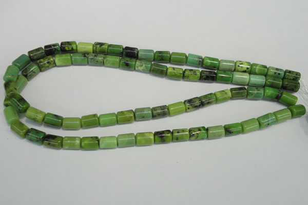CAU57 15.5 inches 7*10mm tube Australia chrysoprase beads