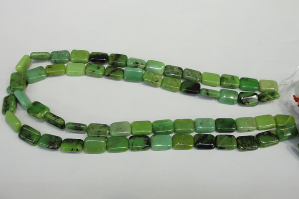 CAU63 15.5 inches 10*14mm rectangle Australia chrysoprase beads
