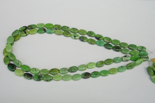 CAU65 15.5 inches 8*12mm oval Australia chrysoprase beads