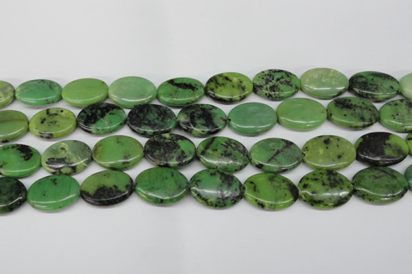 CAU67 15.5 inches 18*25mm oval Australia chrysoprase beads