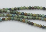 CAZ06 15.5 inches 4mm round natural azurite gemstone beads