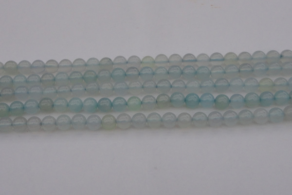 CBC202 15.5 inches 8mm round ocean blue chalcedony beads