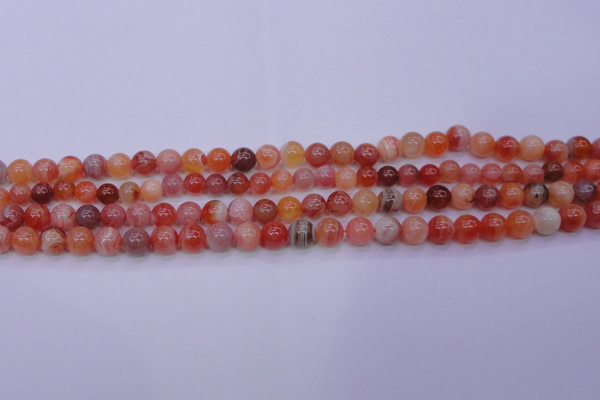 CBC401 15.5 inches 6mm A grade round orange chalcedony beads